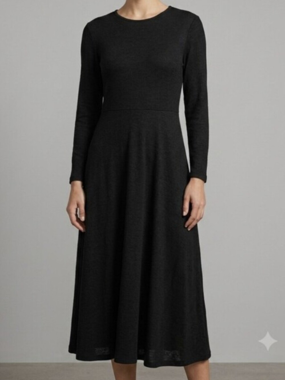 Saturday Studios Women's Black Dress with Long Sleeves